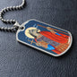Saint Christopher Dog Head Dog Tag pendant necklace