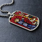 Saint Francis of Assisi Patrron of Animals Dog Tag pendant necklace