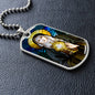 St Clare of Assisi Dog Tag necklace