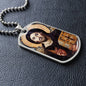 Jesus Christ Pantocrator Icon of Sinai Dog Tag Military Necklace
