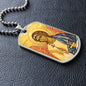 Guardian Angel  Dog Tag  necklace