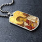 Archangel Jegudiel Dog Tag military pendant necklace