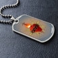 Sacred Heart of Jesus Dog Tag military pendant necklace, Godfather gift, Godmother gift, Godparent gift, Baptism gift, First Communion gift