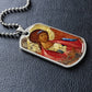 Archangel Michael Rublev dog tag necklace