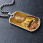 Saint Lucy Dog Tag military pendant necklace