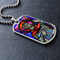 Saint Columba of Iona Dog Tag military pendant necklace