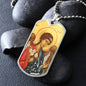 Archangel Barachiel Dog Tag military pendant necklace