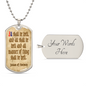 All shall be well, Julian Divine Love, Divine Love Quote, Baptism Gift Girl, Personalised Gift, Godparent Gift, Military Dog Tag Necklace