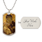 Virgin Mary Eleusa Vladimir Dog Tag military necklace
