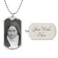 St Thérèse of Lisieux dog tag necklace