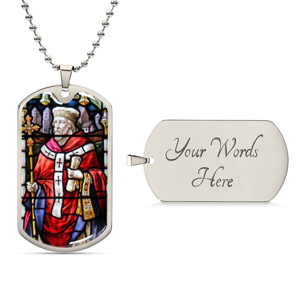 Saint Theodore of Tarsus dog tag necklace