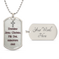 Domine Jesus Christe Latin Dog Tag necklace