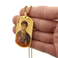 St Demetrius by Panselinos dog tag necklace