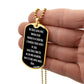 Ave Maria Gratia Plena Dominus Tecum Dog Tag pendant necklace