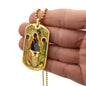 Saint Trinity Old Testament Icon Dog Tag military pendant necklace