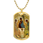 Saint Trinity Old Testament Icon Dog Tag military pendant necklace
