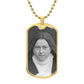 St Thérèse of Lisieux dog tag necklace