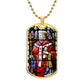 Saint Theodore of Tarsus dog tag necklace