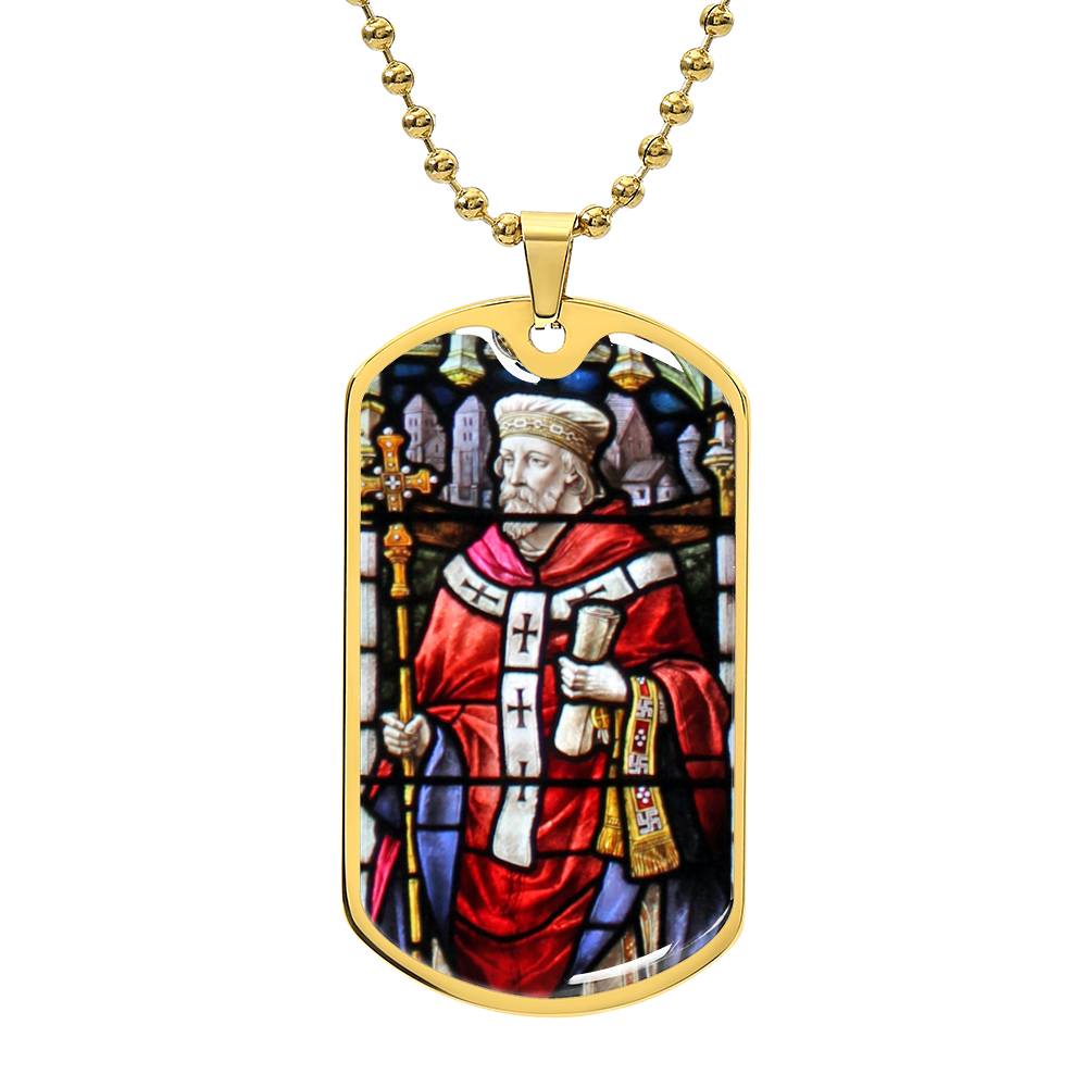 Saint Theodore of Tarsus dog tag necklace