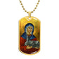 Saint Morwenna dog tag necklace