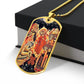 Descent into Hell dog tag necklace
