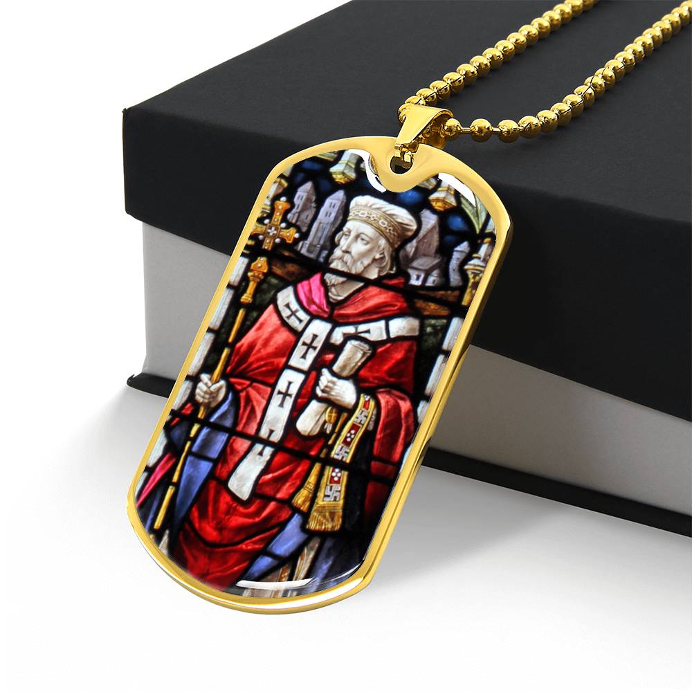 Saint Theodore of Tarsus dog tag necklace