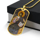 Jesus Christ Pantocrator dog tag necklace
