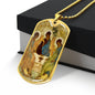 Saint Trinity Old Testament Icon Dog Tag military pendant necklace