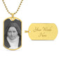 St Thérèse of Lisieux dog tag necklace