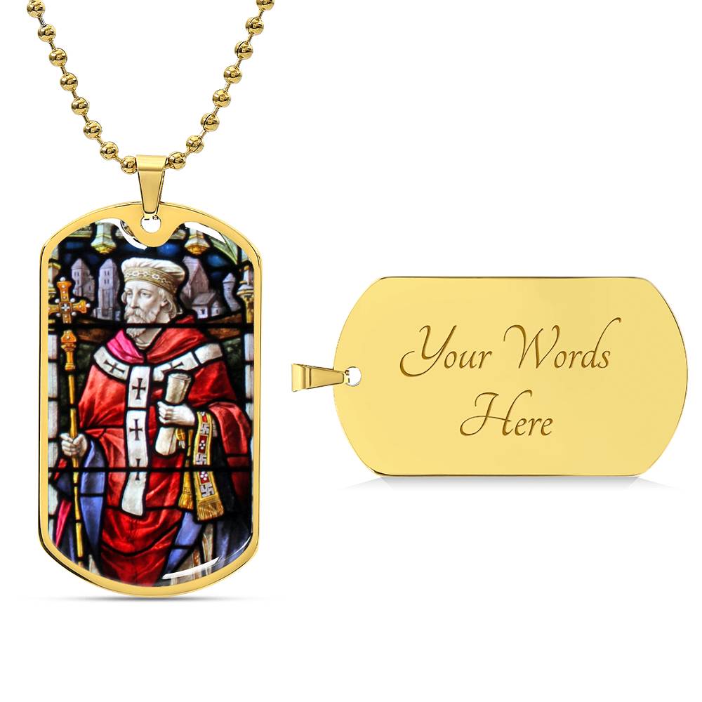 Saint Theodore of Tarsus dog tag necklace