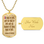 All shall be well, Julian Divine Love, Divine Love Quote, Baptism Gift Girl, Personalised Gift, Godparent Gift, Military Dog Tag Necklace