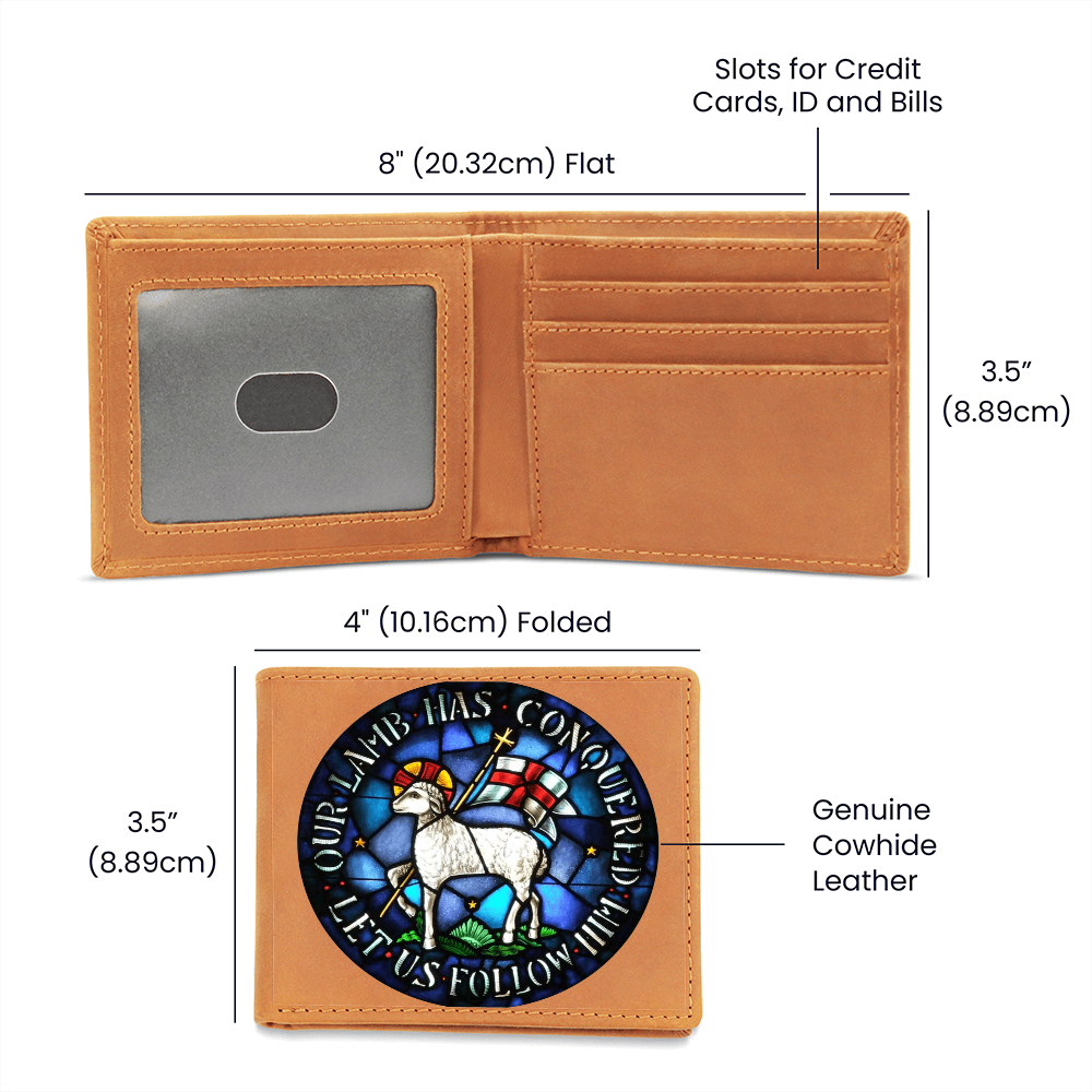 Lamb of God Agnus Dei Leather Wallet