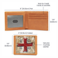 Jesus Christ Conquers IC XC NIKA Christogram Leather Wallet