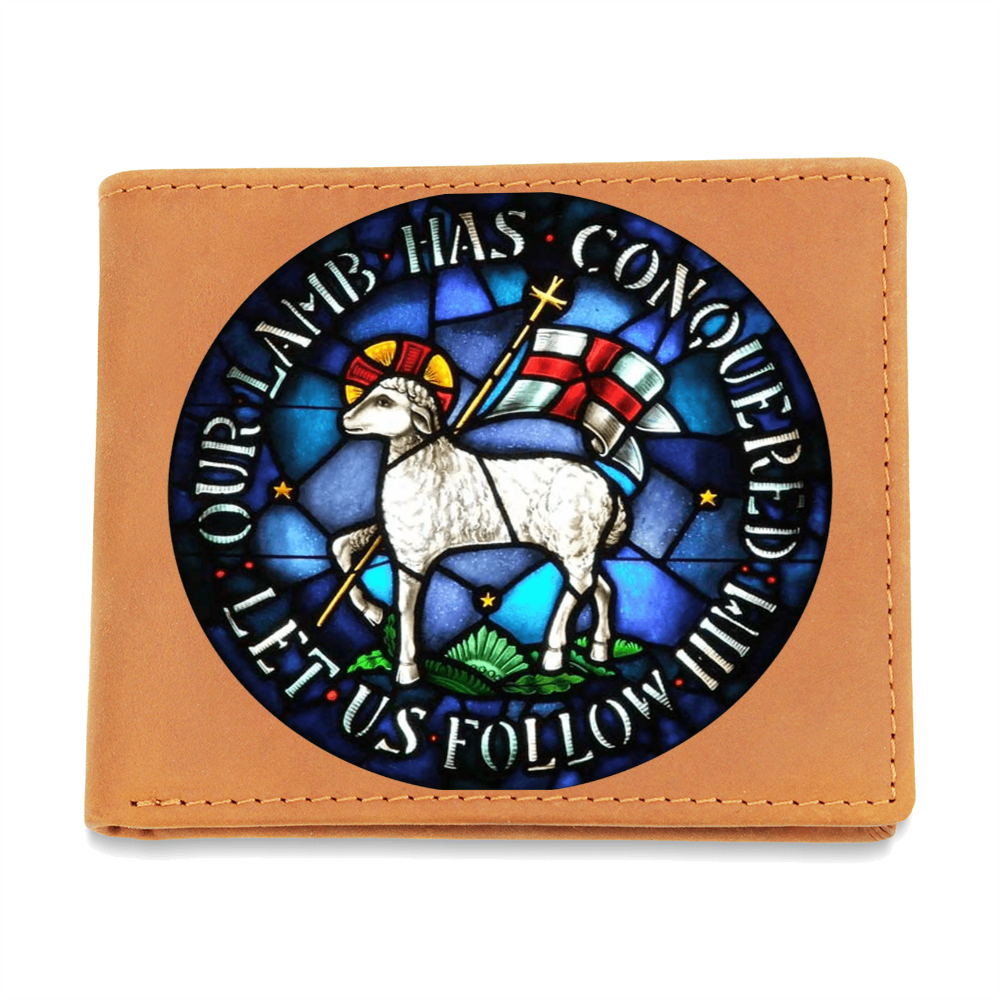Lamb of God Agnus Dei Leather Wallet
