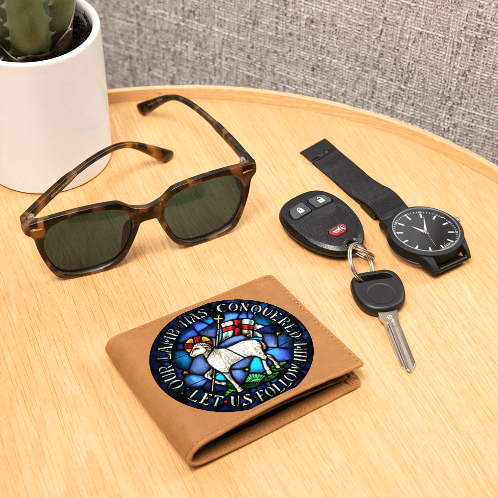 Lamb of God Agnus Dei Leather Wallet