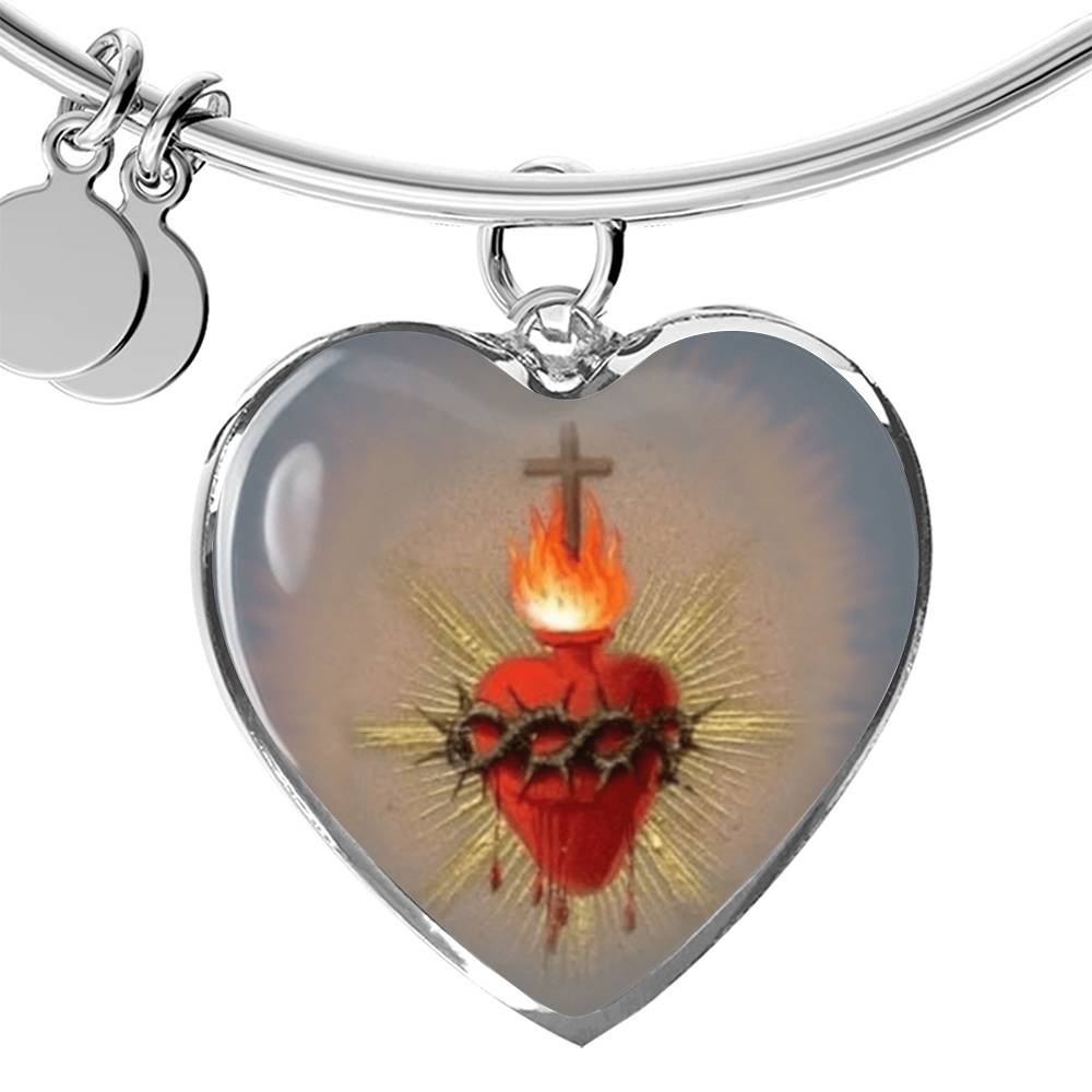 Sacred Heart Jesus Bracelet Bangle