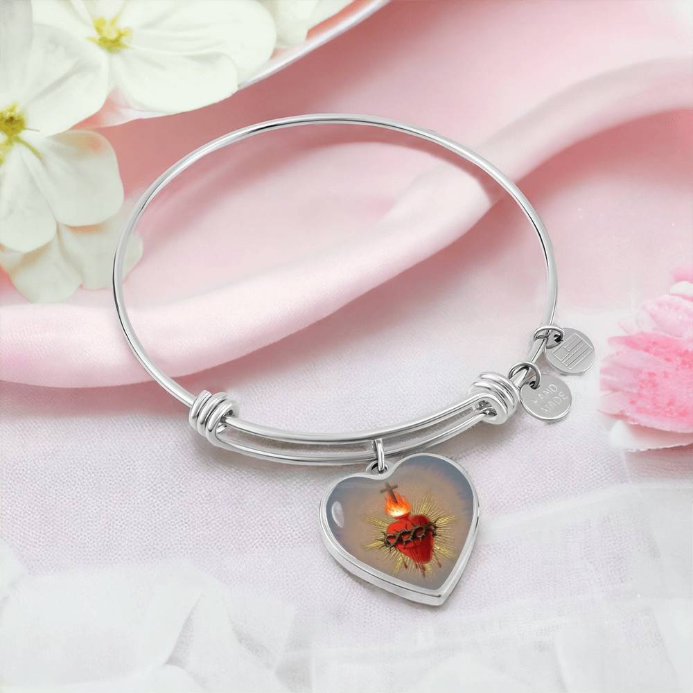 Sacred Heart Jesus Bracelet Bangle