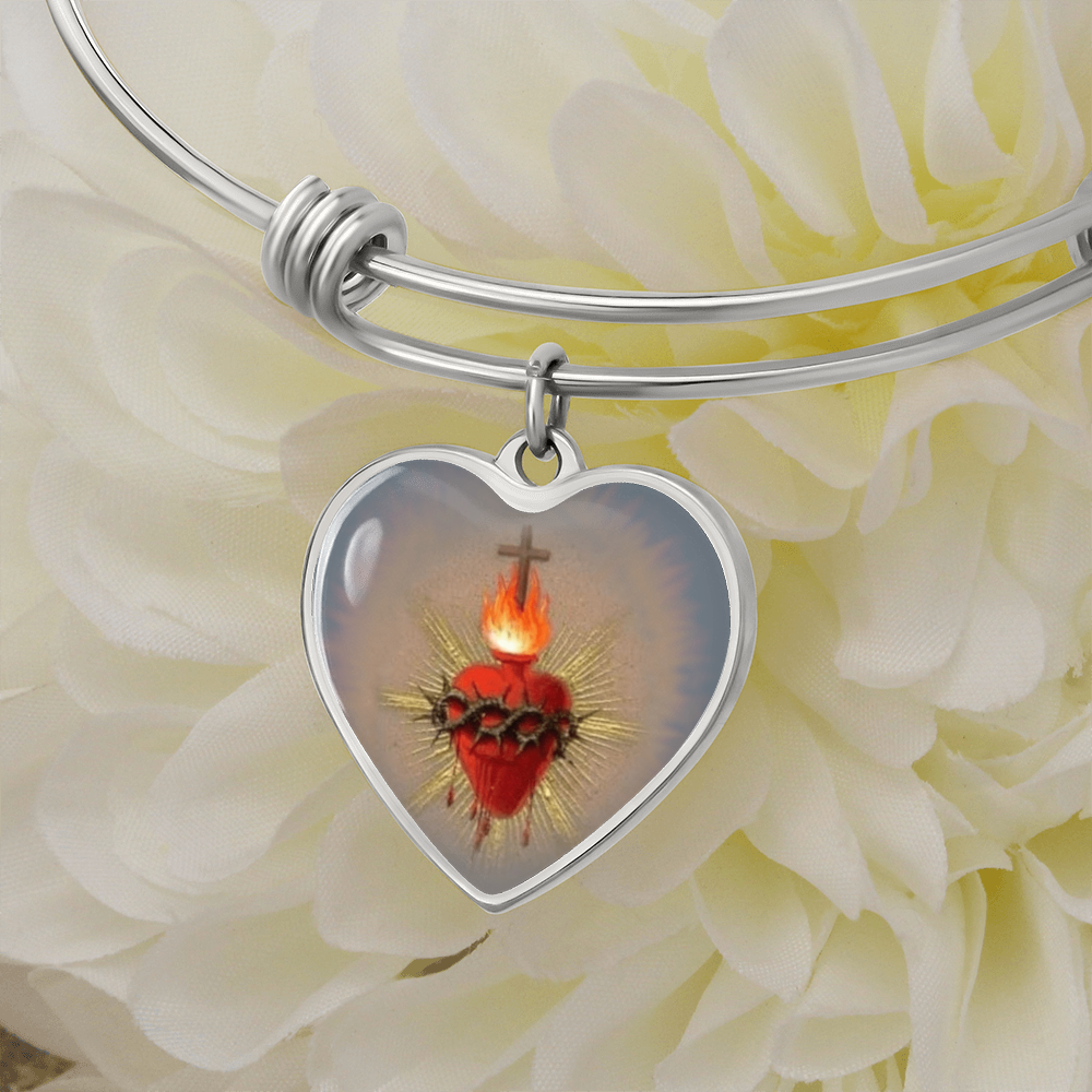 Sacred Heart Jesus Bracelet Bangle
