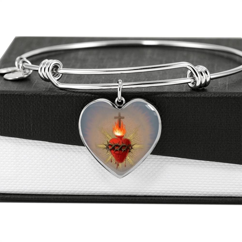 Sacred Heart Jesus Bracelet Bangle