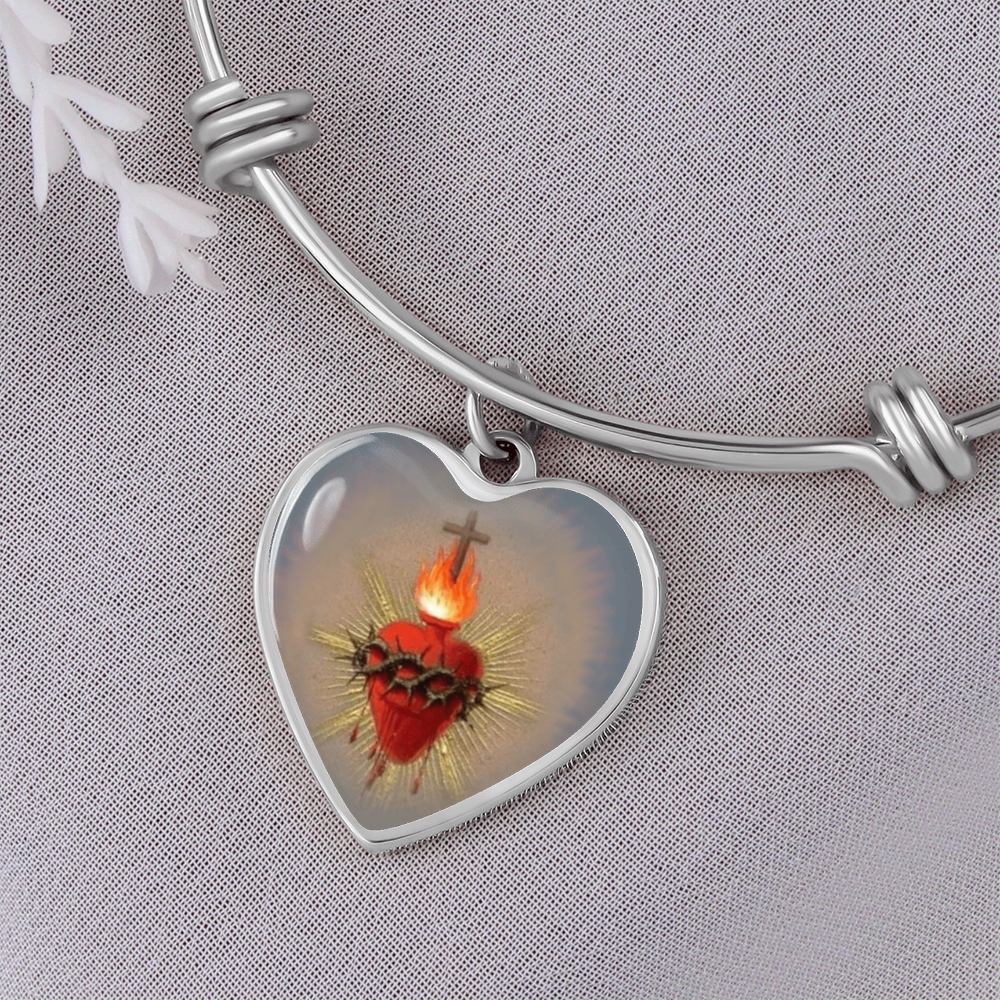 Sacred Heart Jesus Bracelet Bangle