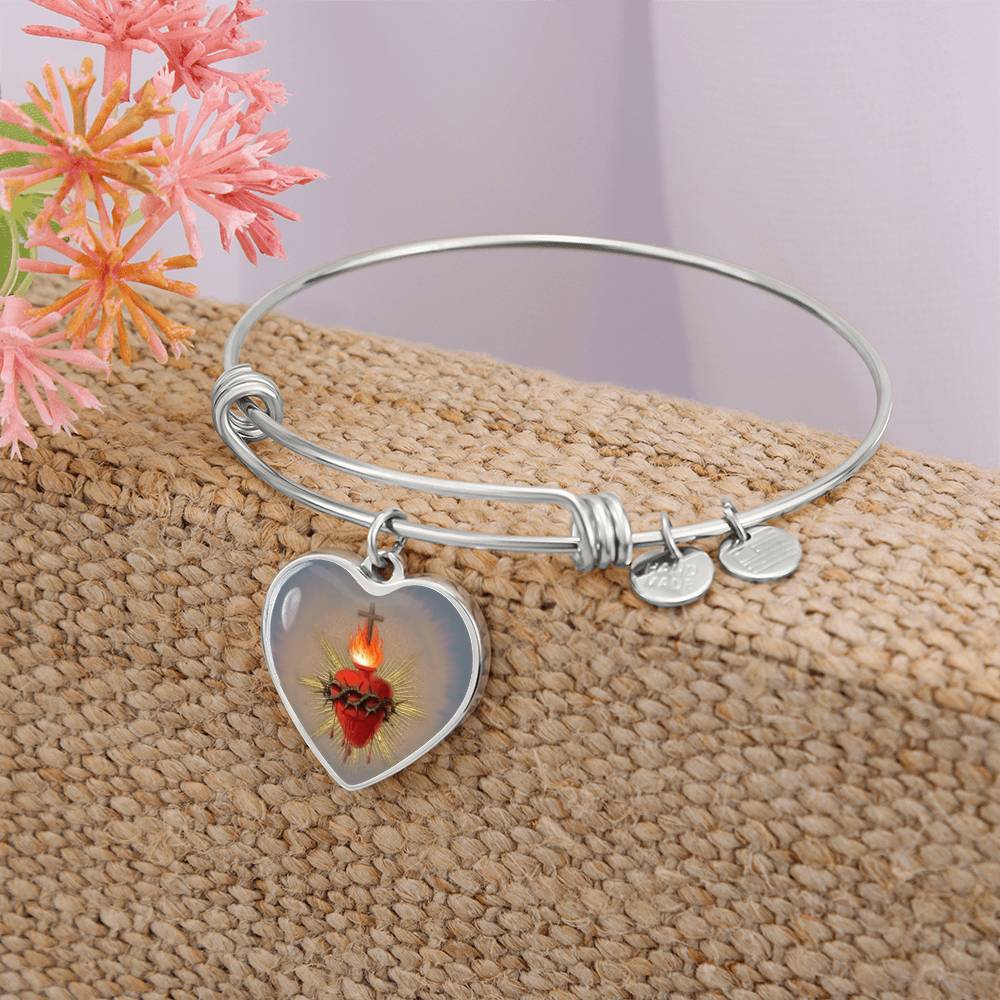 Sacred Heart Jesus Bracelet Bangle