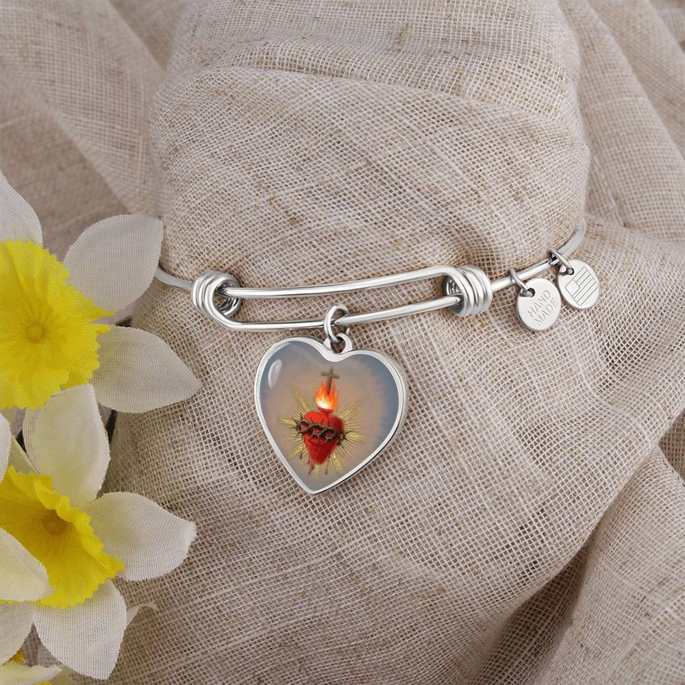 Sacred Heart Jesus Bracelet Bangle