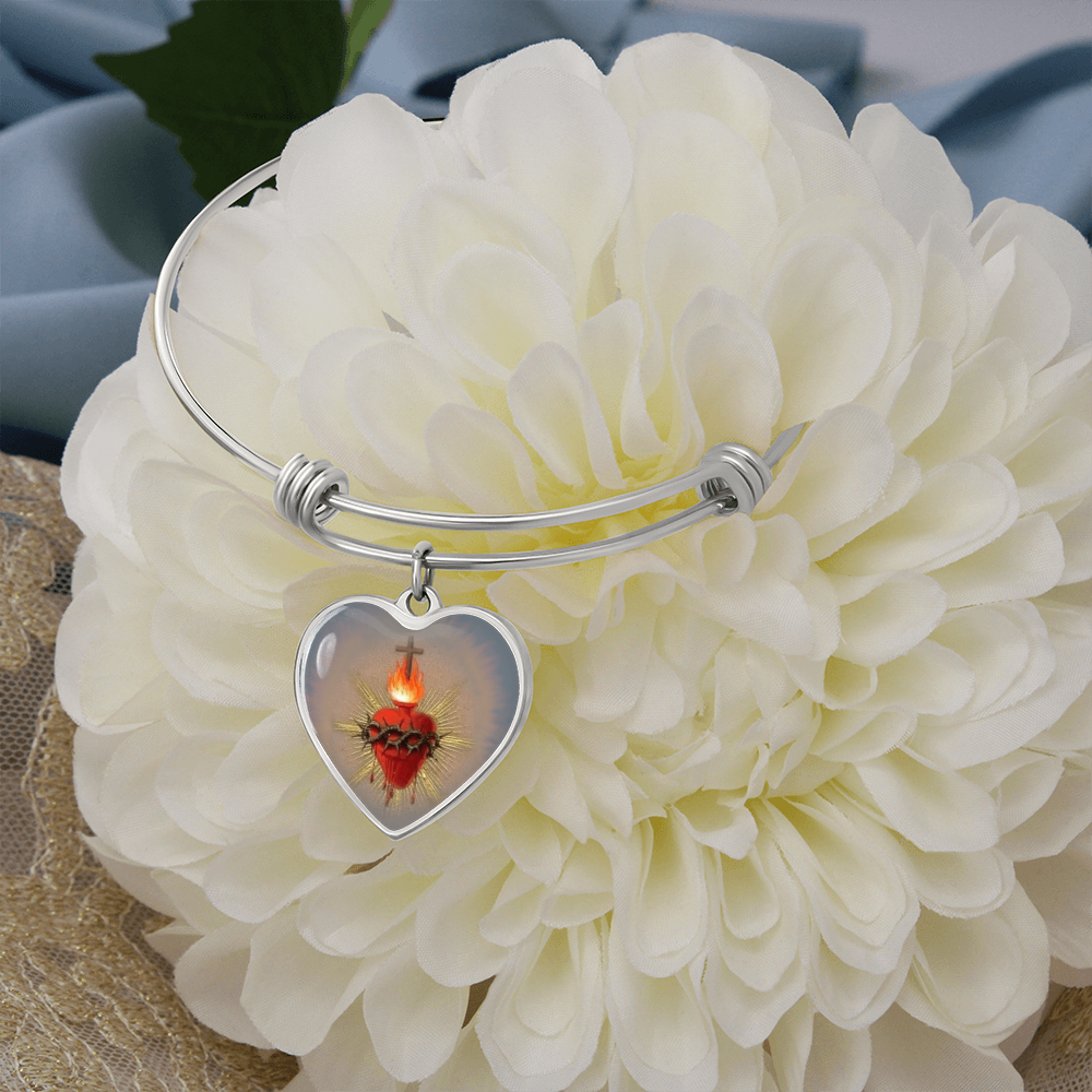 Sacred Heart Jesus Bracelet Bangle