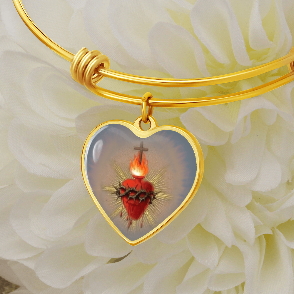 Sacred Heart Jesus Bracelet Bangle