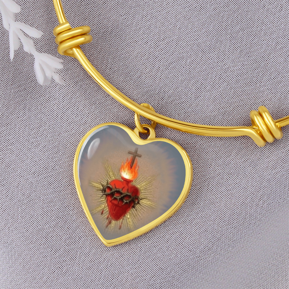 Sacred Heart Jesus Bracelet Bangle