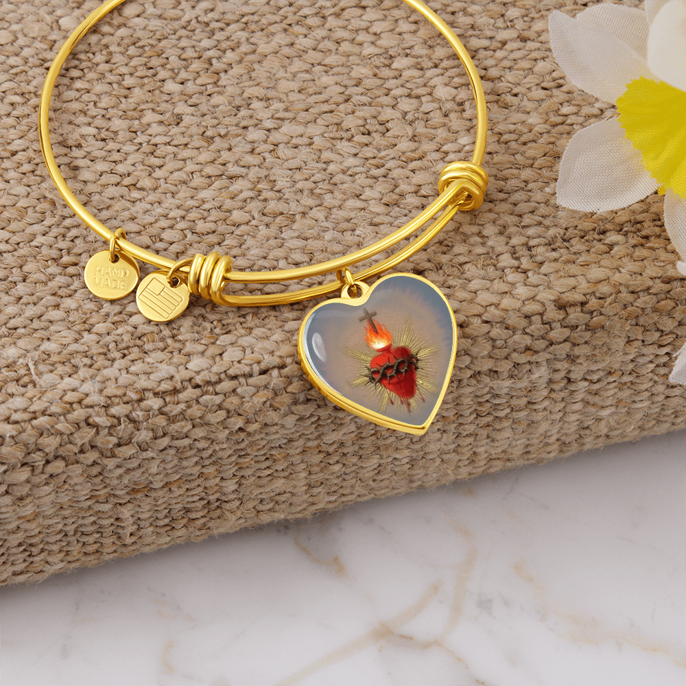 Sacred Heart Jesus Bracelet Bangle