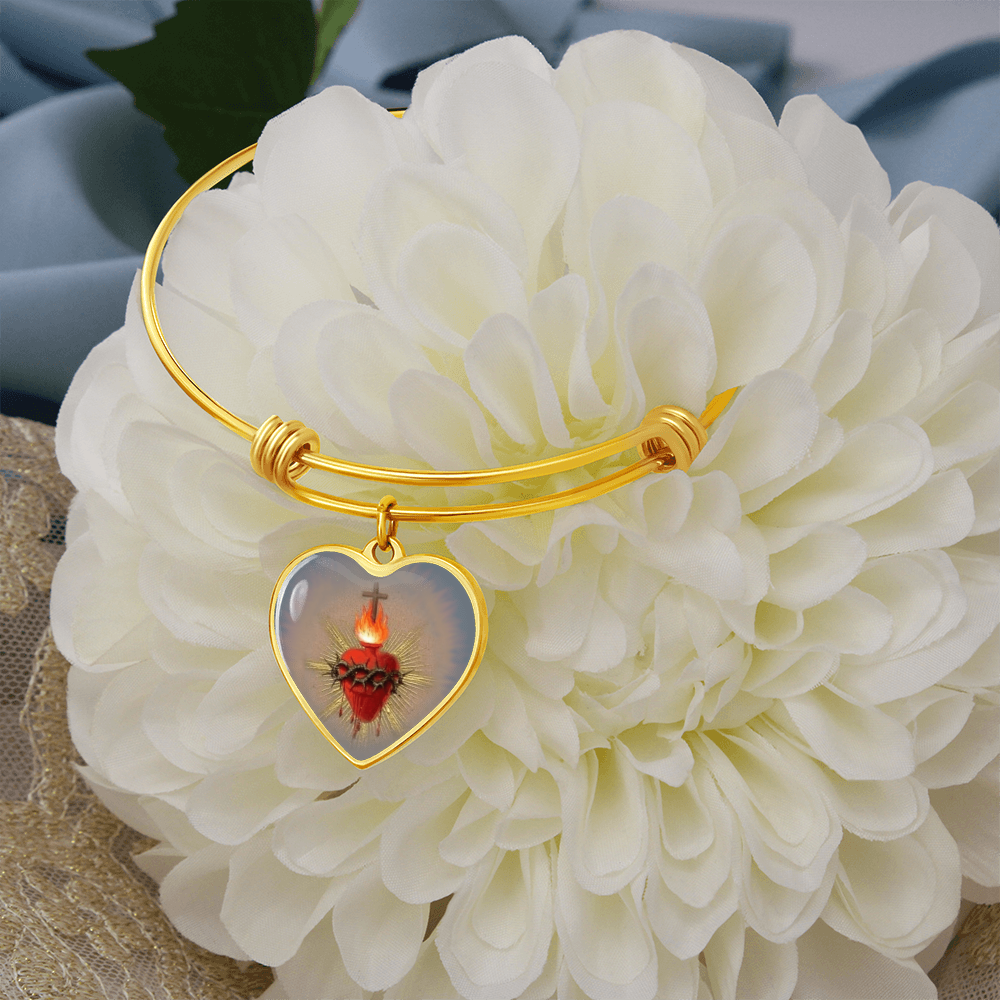 Sacred Heart Jesus Bracelet Bangle