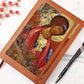 Archangel Michael Orthodox Icon by Andrey Rublev Leather Journal