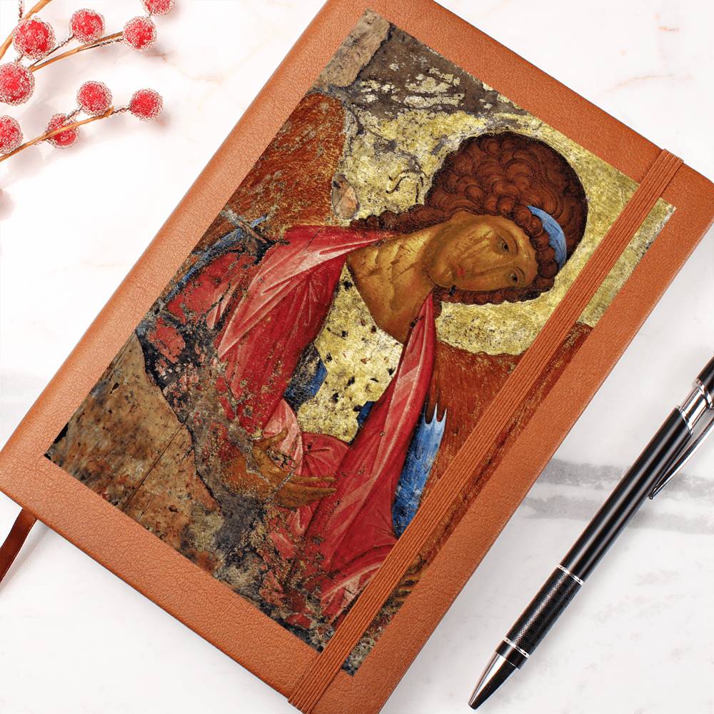 Archangel Michael Orthodox Icon by Andrey Rublev Leather Journal