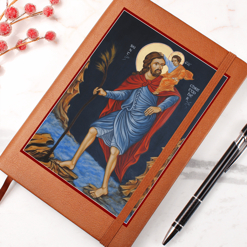 Saint Christopher Leather Journal